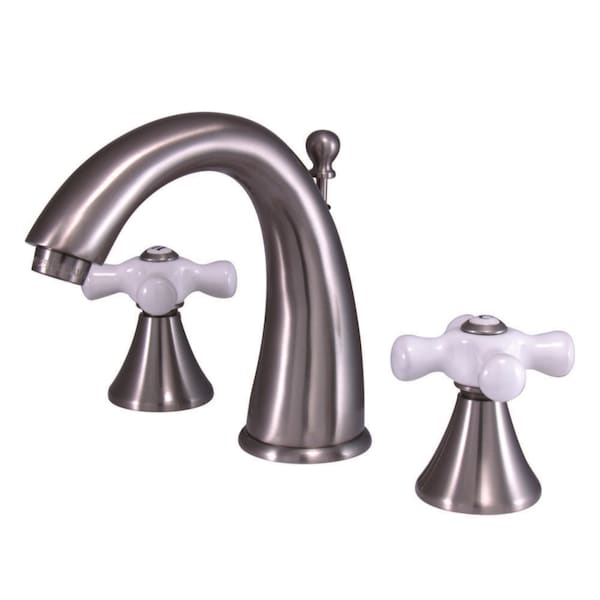 8" Widespread Bathroom Faucet, Brushed Nickel